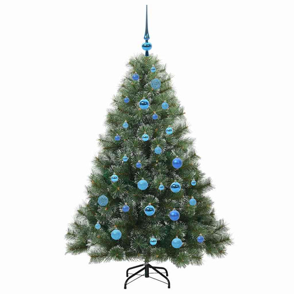 Tekojoulukuusi 150 LED-valoilla Vihreä 150 cm PE ja PVC