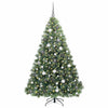 Tekojoulukuusi 300 LED-valoilla Vihreä 180 cm PE ja PVC