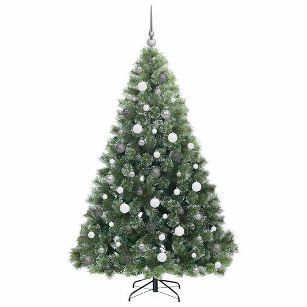 Tekojoulukuusi 300 LED-valoilla Vihreä 180 cm PE ja PVC