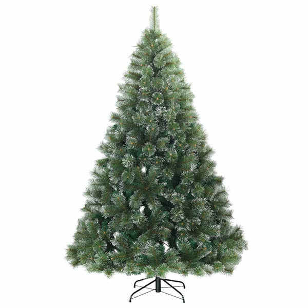 Tekojoulukuusi 300 LED-valoilla Vihreä 180 cm PE ja PVC