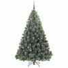 Tekojoulukuusi 300 LED-valoilla Vihreä 180 cm PE ja PVC