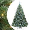 Tekojoulukuusi 300 LED-valoilla Vihreä 180 cm PE ja PVC