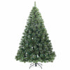 Tekojoulukuusi 300 LED-valoilla Vihreä 210 cm PE ja PVC