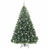 Tekojoulukuusi 300 LED-valoilla Vihreä 240 cm PE ja PVC