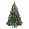 Tekojoulukuusi 300 LED-valoilla Vihreä 240 cm PE ja PVC