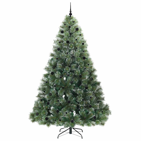 Tekojoulukuusi 300 LED-valoilla Vihreä 240 cm PE ja PVC