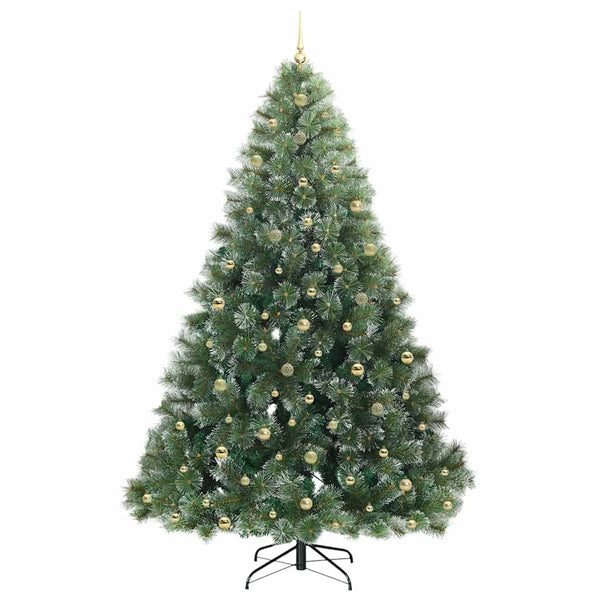 Tekojoulukuusi 300 LED-valoilla Vihreä 240 cm PE ja PVC
