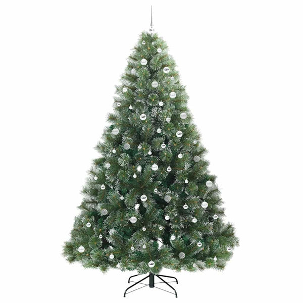 Tekojoulukuusi 300 LED-valoilla Vihreä 240 cm PE ja PVC