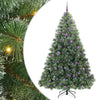 Tekojoulukuusi 300 LED-valoilla Vihreä 240 cm PE ja PVC