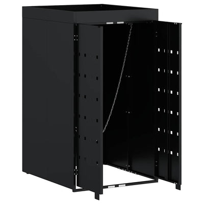 Tönkkäroskis / varasto kasviruukku katon kanssa yksinkertaiselle 240L säiliölle