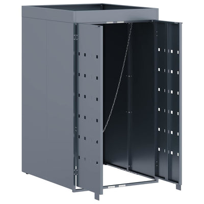 Tönkkäroskis / varasto kasviruukku katon kanssa yksinkertaiselle 240L säiliölle