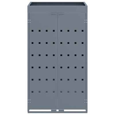 Tönkkäroskis / varasto kasviruukku katon kanssa yksinkertaiselle 240L säiliölle