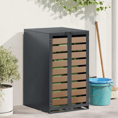 Pyörällinen jäteastian säilytys kaasun nostokannella 240L astialle