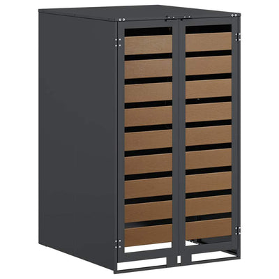 Pyörällinen jäteastian säilytys kaasun nostokannella 240L astialle