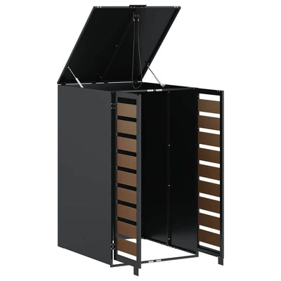 Pyörällinen jäteastian säilytys kaasun nostokannella 240L astialle