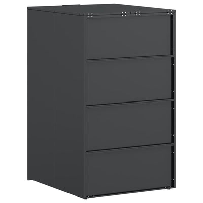 Pyörällinen jäteastian säilytys kaasun nostokannella 240L astialle