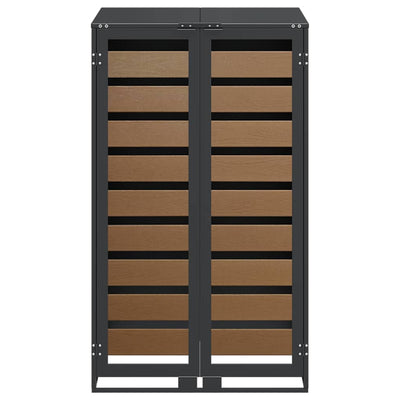 Pyörällinen jäteastian säilytys kaasun nostokannella 240L astialle