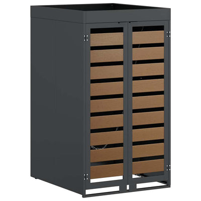 Pyörällinen jäteastian säilytys ruukkukatolla 240L astialle