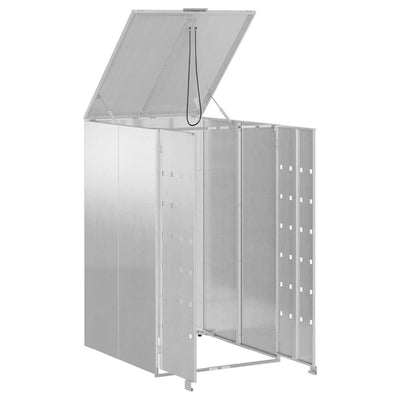 Pyörällinen jäteastian säilytys kaasun nostokannella 240L astialle