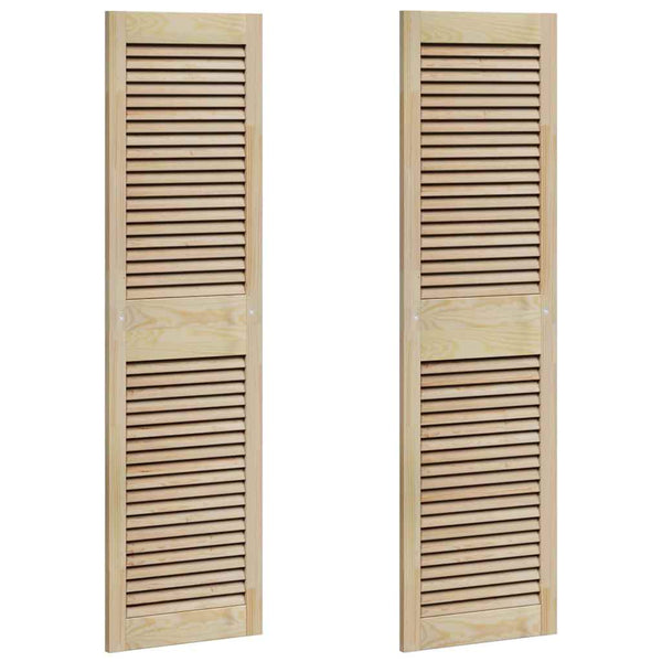 Kaapin ovi ovella 2 pcs Luonnollinen 140,5 x 2,1 x 39,5 cm