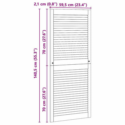 Luonnollinen kaapin ovi Cerna 140.5x2.1x49.5cm (mänty)