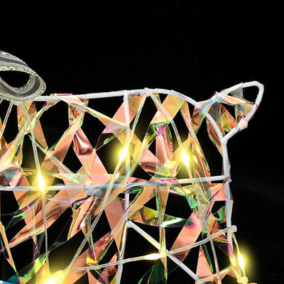 Monivärinen led-joulupeurat Bellamy 64x42x15cm (4 pcs pet)