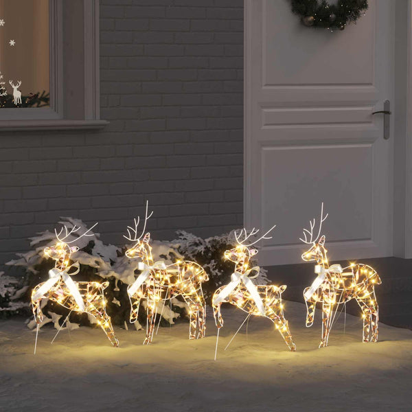 LED Porot 4 kpl 80 LEDiä Monivärinen 44 x 18 x 65,5 cm PET