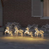 LED Porot 4 kpl 80 LEDiä Monivärinen 44 x 18 x 65,5 cm PET