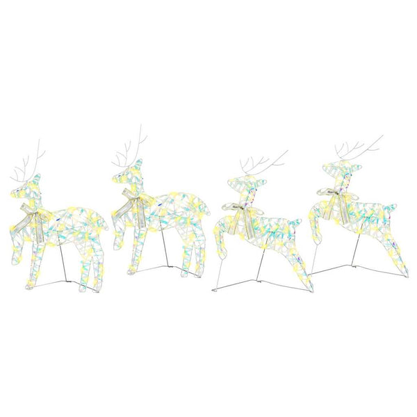 LED Porot 4 kpl 80 LEDiä Monivärinen 44 x 18 x 65,5 cm PET