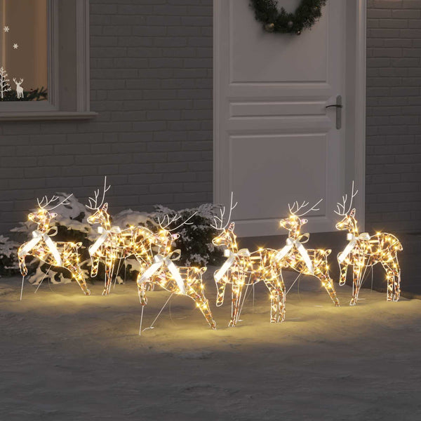 LED Porot 6 kpl 180 LEDiä Monivärinen 44 x 18 x 65,5 cm PET