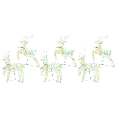 Monivärinen led-joulupeurat Aquino 64x42x15cm (6 pcs pet)