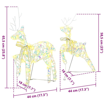 Monivärinen led-joulupeurat Aquino 64x42x15cm (6 pcs pet)