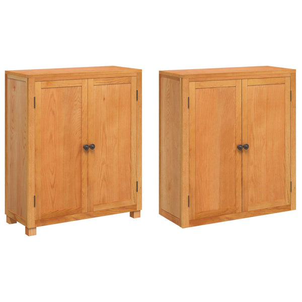 Varastokalustesarja ovella 2 kpl Luonnollinen 80 x 35 x 185 cm