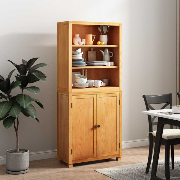 Varastokalustesarja ovella 2 kpl Luonnollinen 80 x 35 x 185 cm