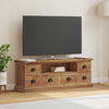 TV-teline laatikon kanssa Ruskea 110 x 30 x 40 cm Tiikkipuu