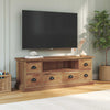 TV-teline laatikon kanssa Ruskea 110 x 30 x 40 cm Tiikkipuu