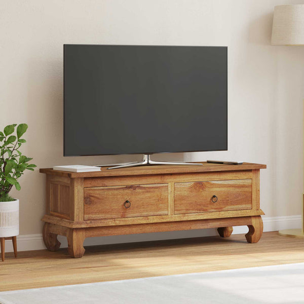 TV-teline Luonnollinen 110 x 35 x 40 cm Tiikkipuu
