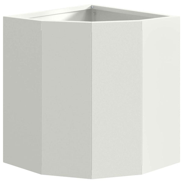 Kulmapenkin Ruukku valkoinen 30 x 30 x 35 cm Teräs