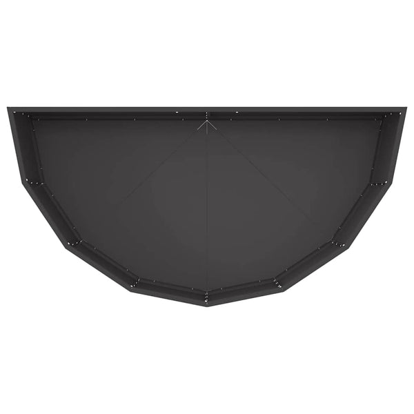 Kukkalaatikko Musta 120 x 60 x 35 cm Teräs