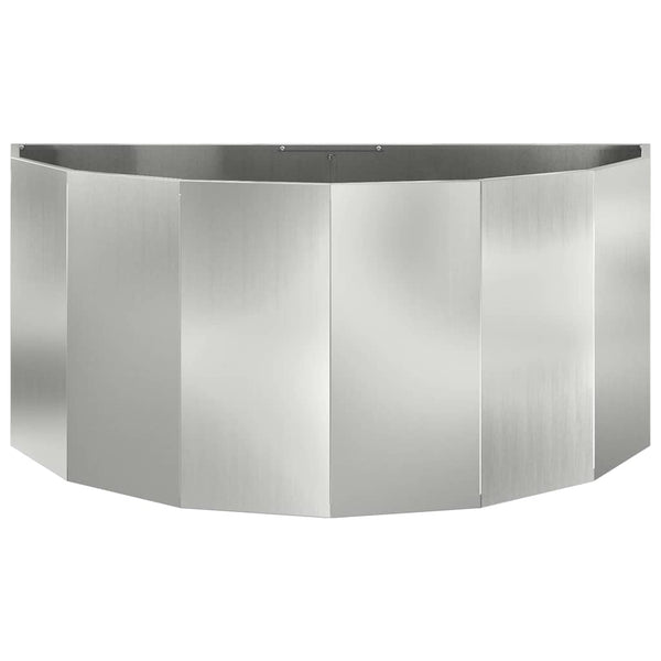 Kukkalaatikko Hopea 120 x 60 x 50 cm Galvanoitu teräs