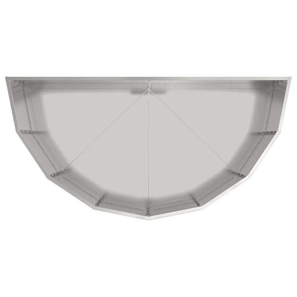 Kukkalaatikko Hopea 120 x 60 x 50 cm Galvanoitu teräs