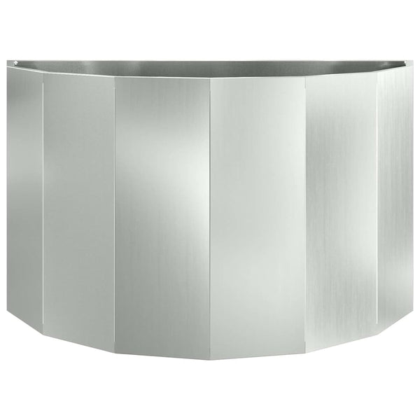Kukkalaatikko Hopea 90 x 45 x 50 cm Galvanoitu teräs