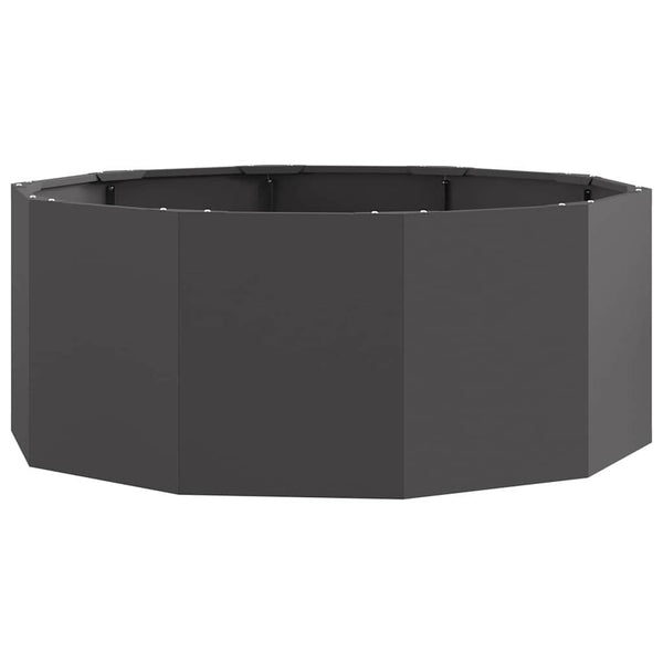 Kukkalaatikko Musta 90 x 90 x 35 cm Teräs