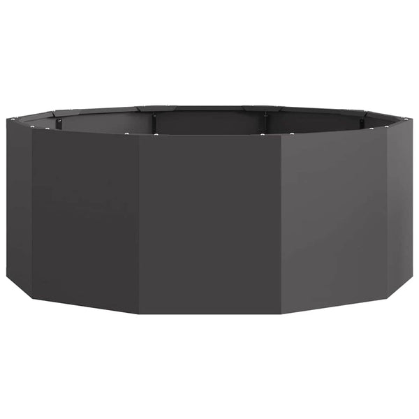 Kukkalaatikko Musta 90 x 90 x 35 cm Teräs