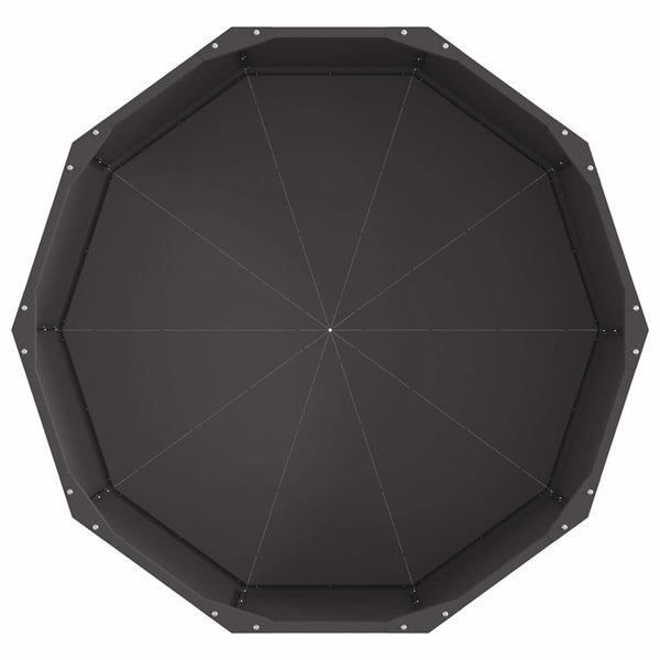 Kukkalaatikko Musta 90 x 90 x 35 cm Teräs