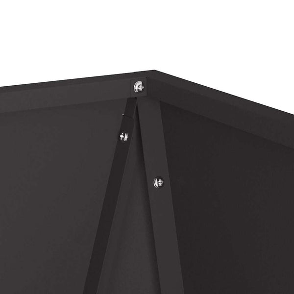 Kukkalaatikko Musta 30 x 30 x 75 cm Teräs