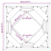 Kukkalaatikko Musta 40 x 40 x 75 cm Teräs