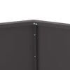 Kukkalaatikko 2 kpl Musta 75 x 75 x 60 cm Teräs