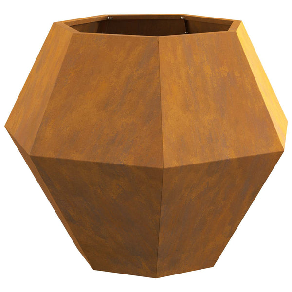 Kukkalaatikko 2 kpl Ruosteinen 75 x 75 x 60 cm