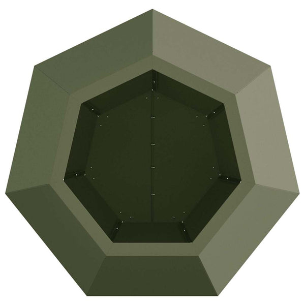 Kukkalaatikko 2 kpl Oliivinvihreä 50 x 50 x 40 cm Teräs